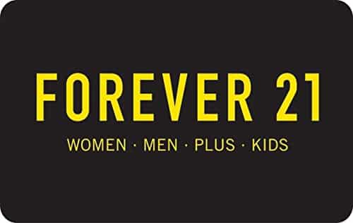 gift card ideas for couples - forever 21