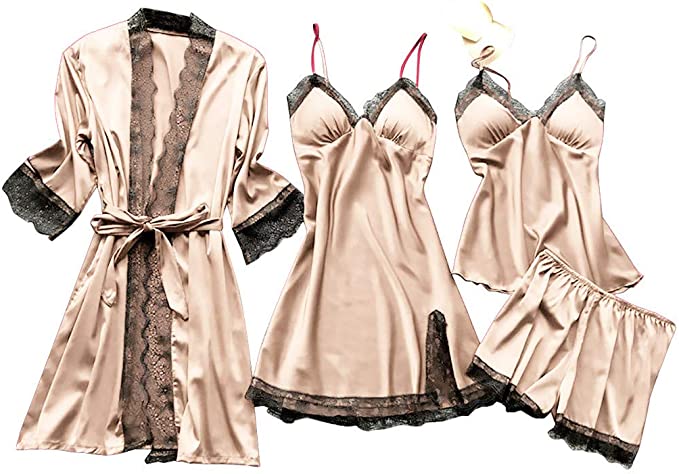 Silk satin nightwear set