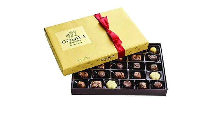 gifts for honeymoon - Godiva chocolates