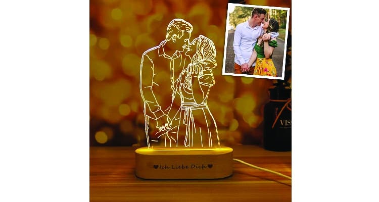 customizable couple gifts 3D lamp