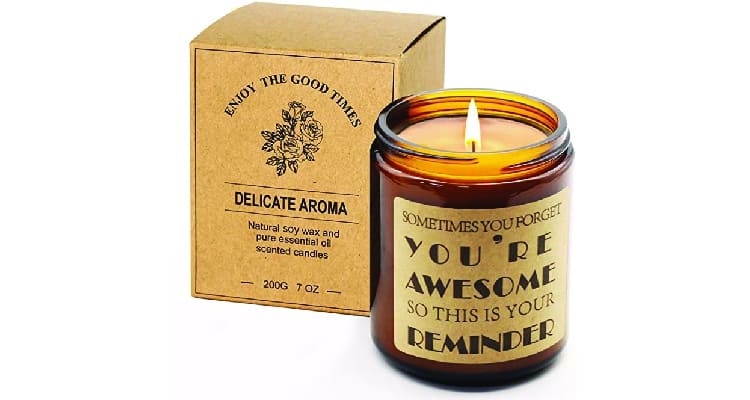 Gifts for yoga lovers Aromaflare lavender-scented candles