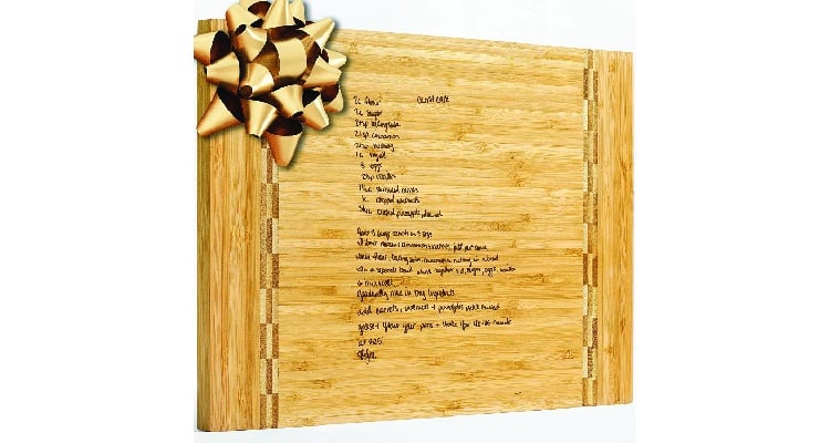 Gifts for step mom Customized recipe board