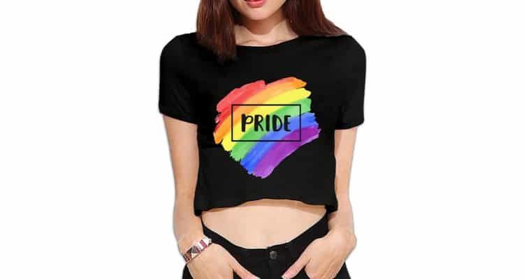 lesbian couple t shirts - Kamaple rainbow tee