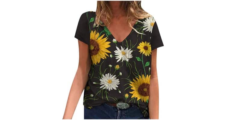 lesbian couple pride shirts - Women’s artistic sunflower painting shirt