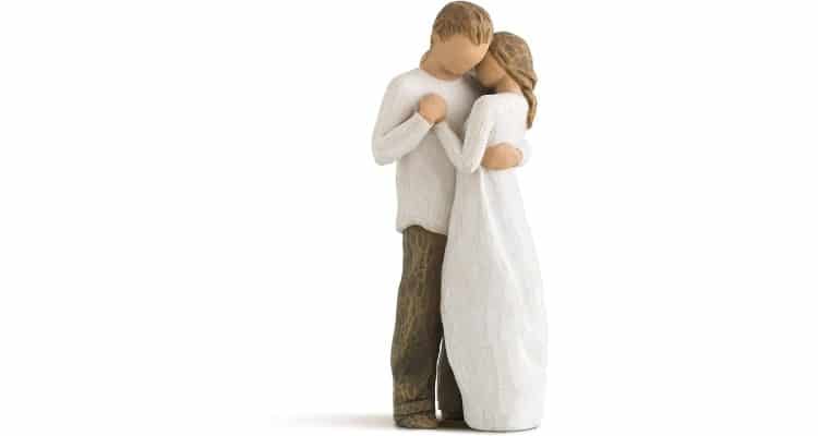 newly wed couple gifts - Willow Tree sculpted hand-painted figure