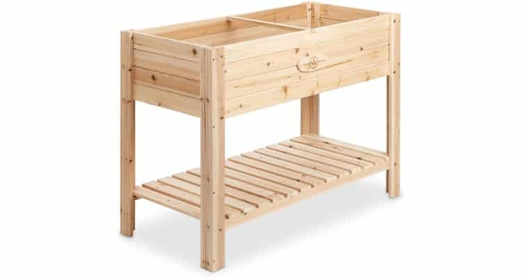 good gifts for newlyweds - Cedar-raised planter box with legs
