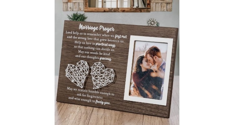 personalized gifts for newlyweds - YLOVAN rustic wood sign