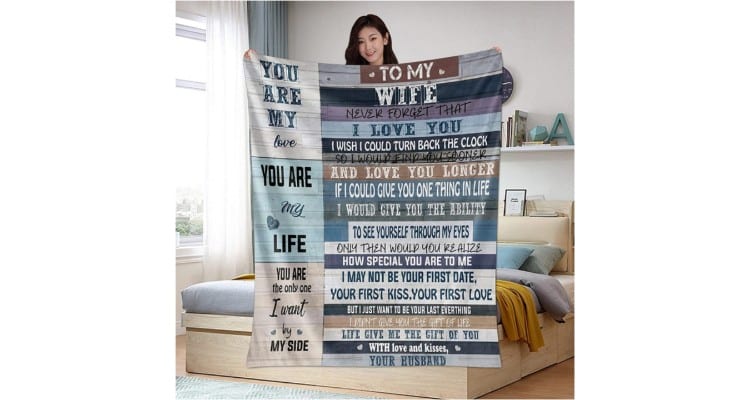 I'm sorry gifts for girlfriend - 'To my wife’ blanket