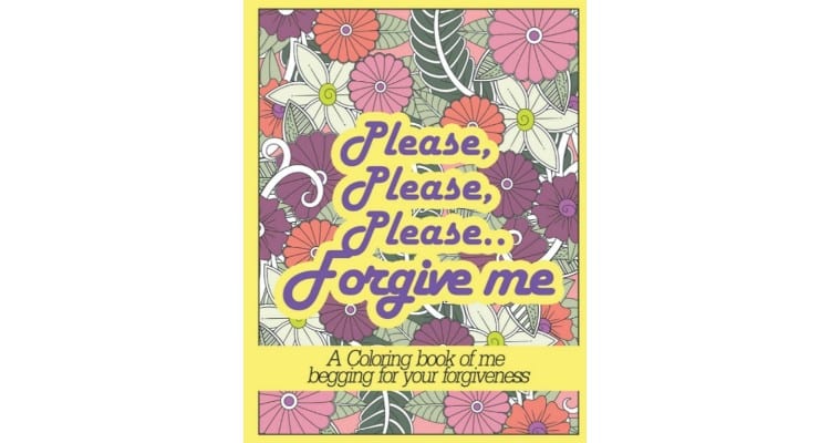I'm sorry gifts for wife - Sweet apology coloring book gift