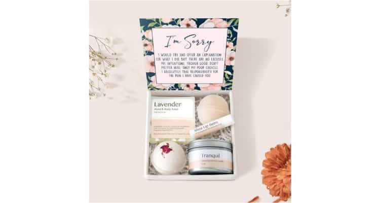 diy apology gifts for girlfriend - Apology spa gift box set