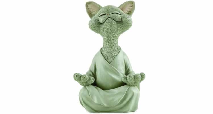 Gifts for yoga lovers yoga cat figurine
