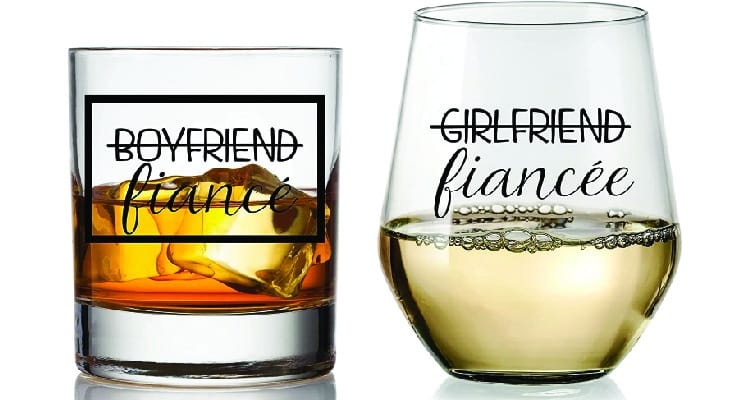 Newly engaged gifts: Whiskey glasses