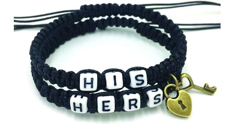 jewelry for long distance couples - his and hers bracelet 