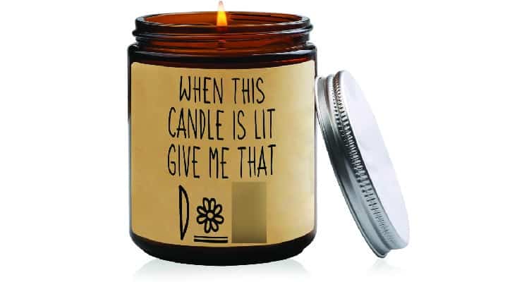 funny anniversary gifts for couples scented candle