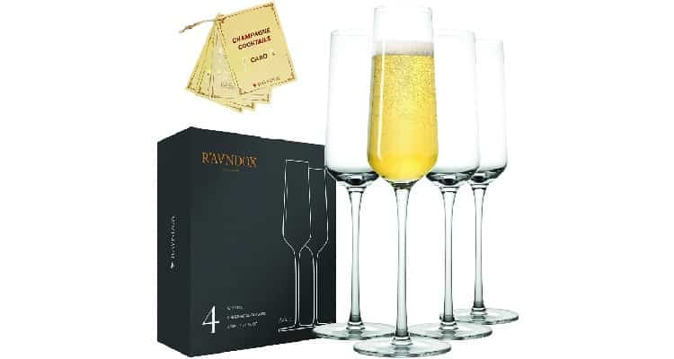 Gifts for second marriage - champagne flutes