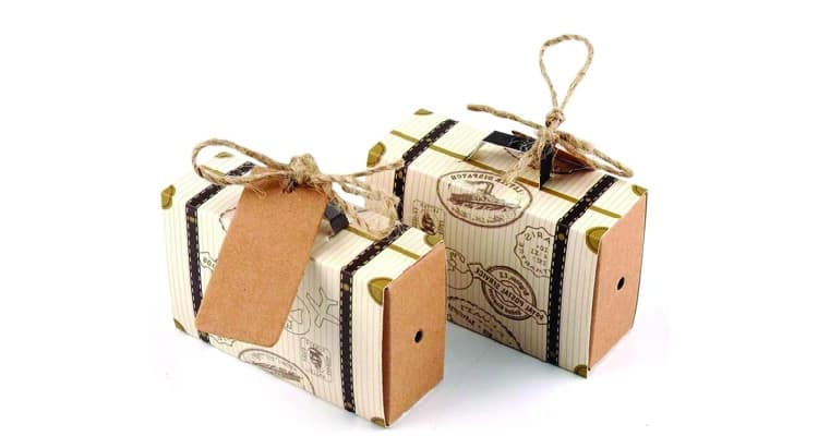 Mini suitcase wedding favor destination wedding gifts