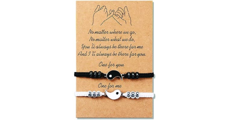 long distance relationship touch bracelets - Yin yang bracelet