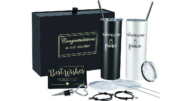Gifts for newly engaged friend: Tumbler set
