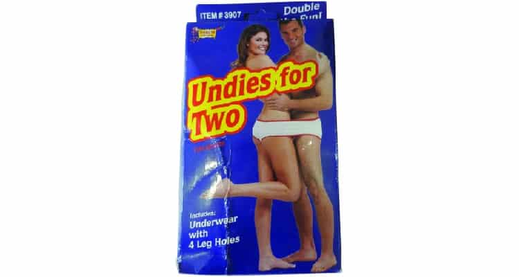 funny Christmas gifts for couples undies for two