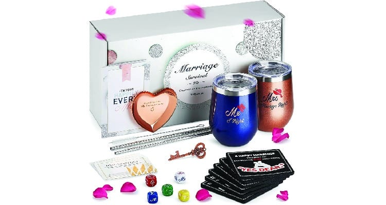 Newly engaged gift box: Marriage survival kit