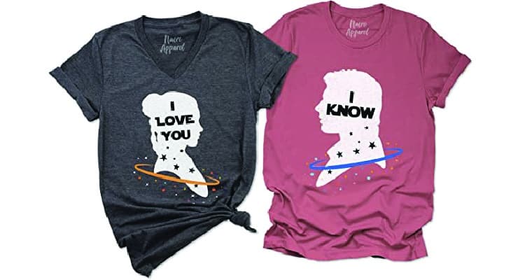 gift giving love language - couples t-shirts