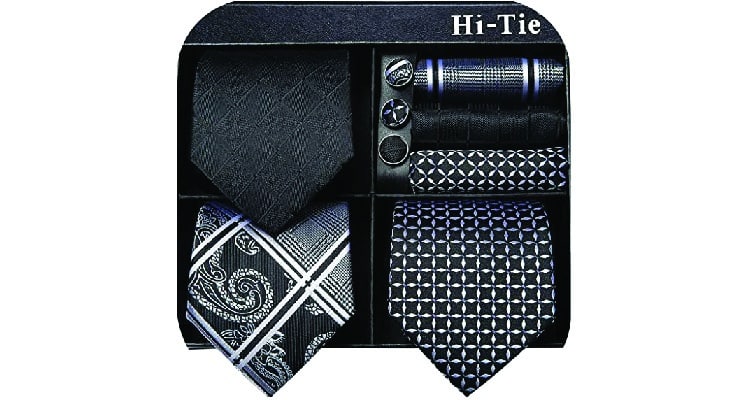first date gifts for him tie and pocket square set