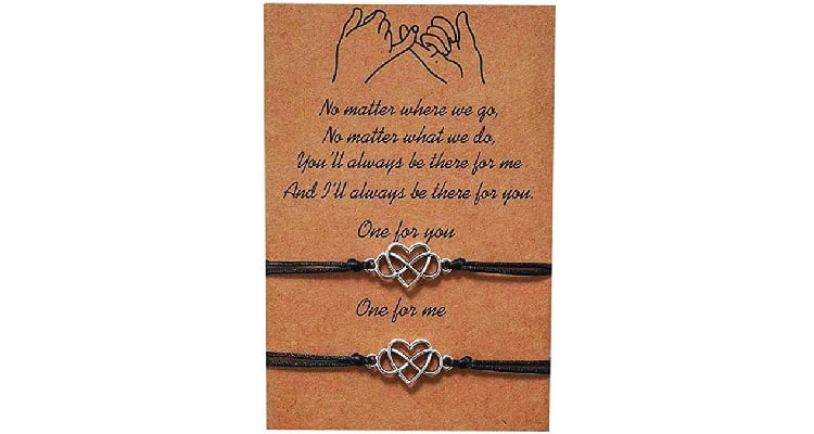 long distance relationship touch bracelets - pinky promise bracelet