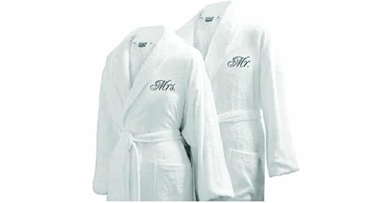Second wedding gift ideas - couples bathrobes