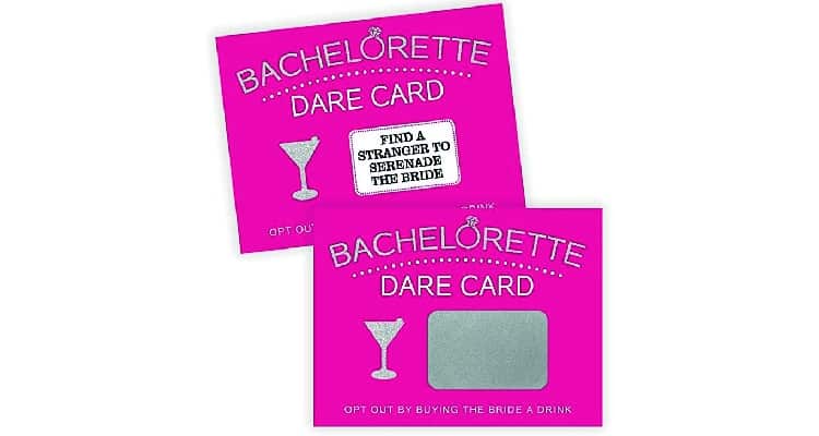 bachelorette gift ideas dare card game
