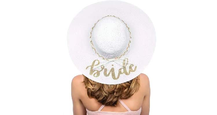 bachelorette gift ideas bride sun hat