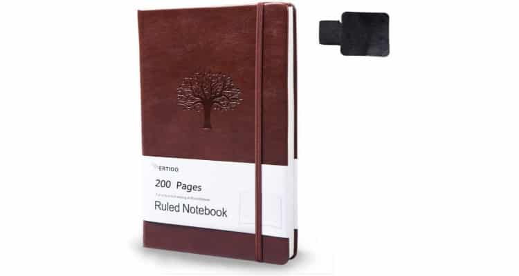 gift ideas for introverts - Leather hardcover diary