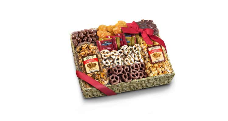 Caramel and crunch gift basket best chocolate gifts