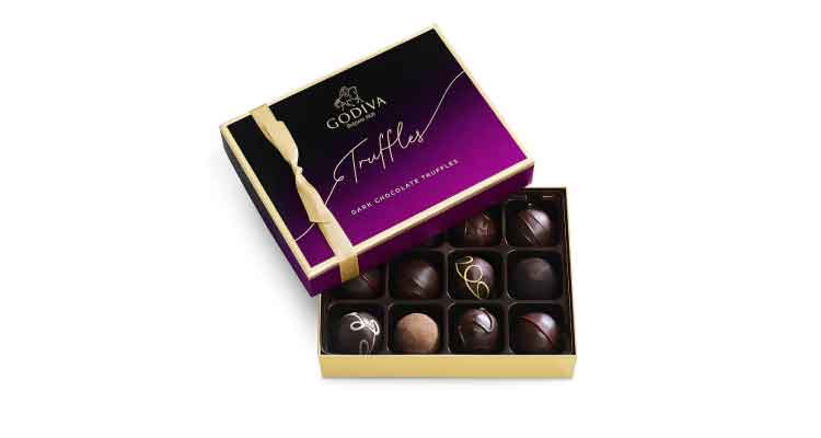 Godiva dark chocolate truffles set best chocolate gifts