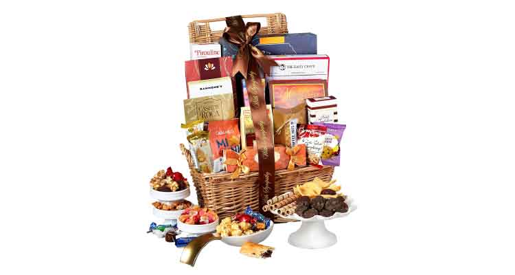 Broadway Basketeers deluxe gift basket set best chocolate gifts