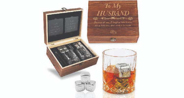 Creative gift ideas for husband birthday: Whiskey set