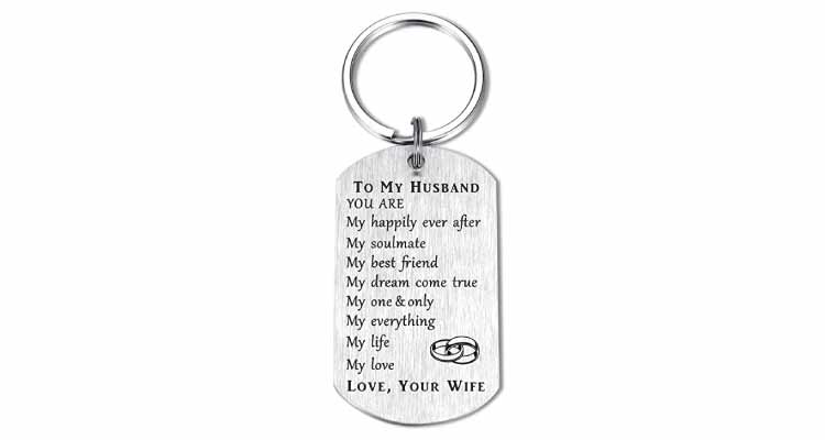 Soulmate keyring birthday gift ideas for husband