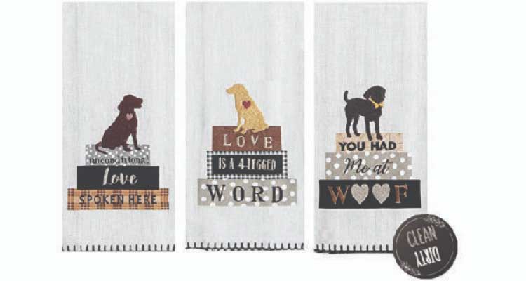 best gift for dog owners - dish towel