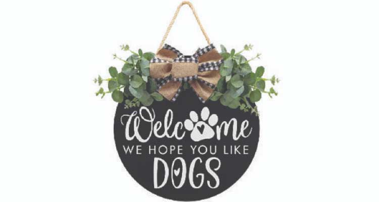 gifts for dog lovers - door sign