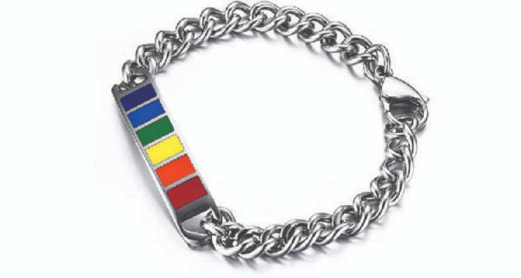 pride bracelets - metal wristband