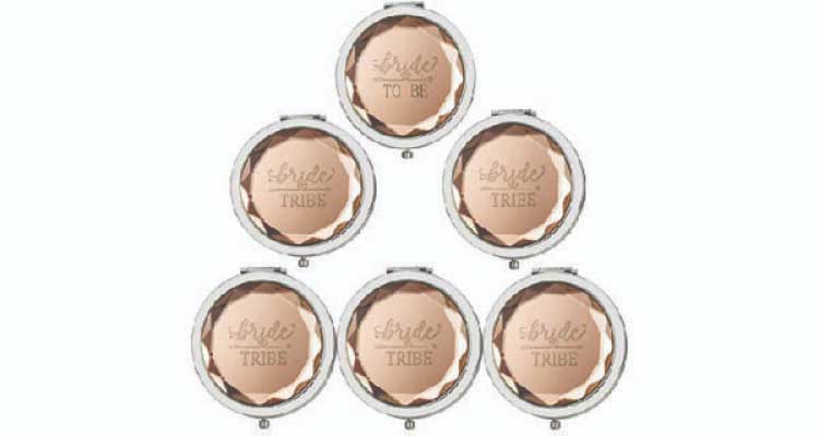 thank you for being my bridesmaid gifts - compact mirror