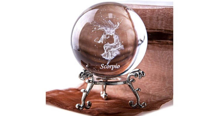 gifts for scorpio man - 3D crystal ball