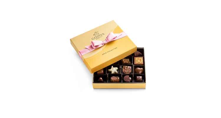 Godiva chocolate gold gift box best chocolate gifts