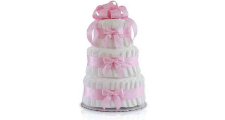 Christmas gifts for pregnant wife- diaper cake