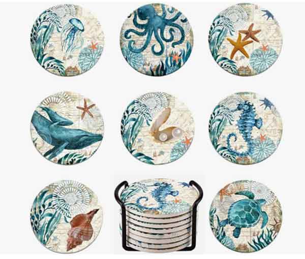 birthday gifts for beach lovers - coasters
