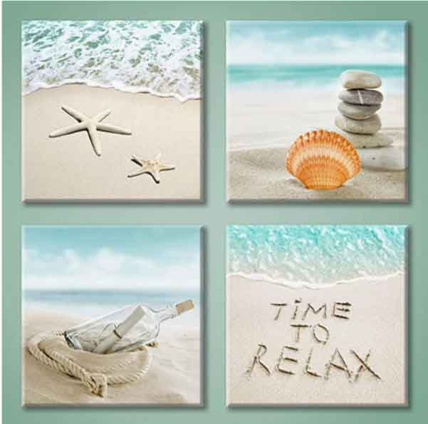 gift ideas for beach lovers - beach painting canvas