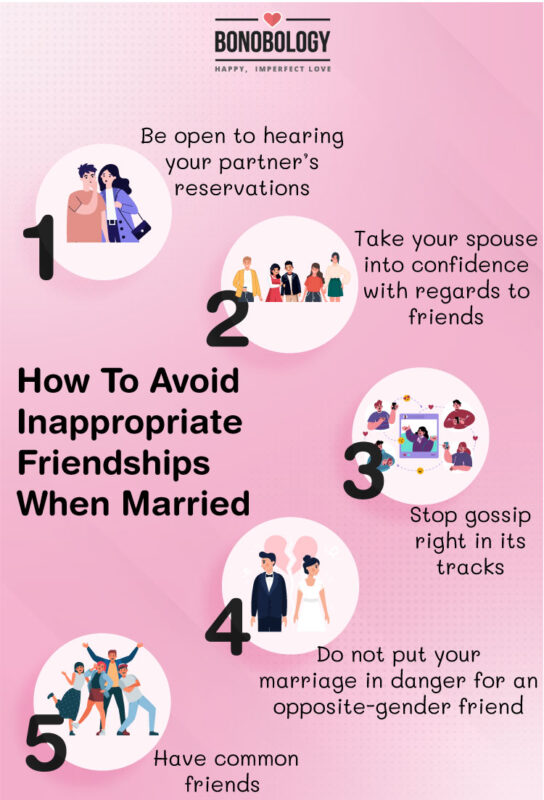 inappropriate friendships when married