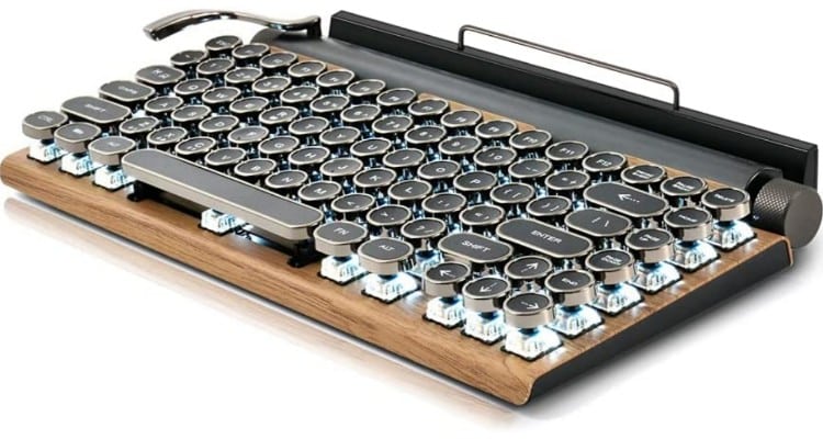 Retro typewriter keyboard