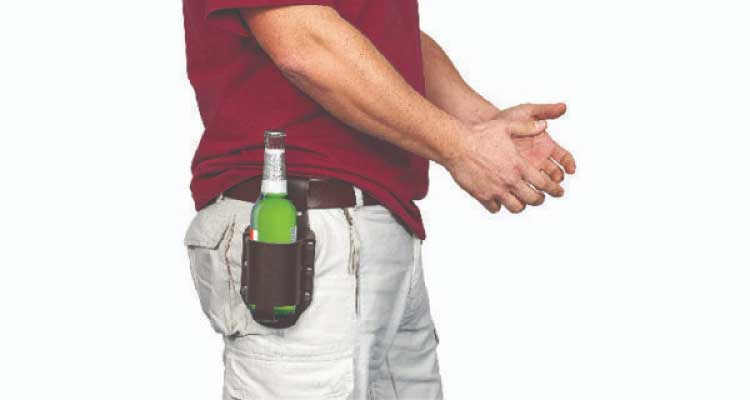beer themed gifts - GreatGadgets classic beer holster