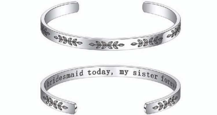 thank you for being my bridesmaid gifts - bracelet