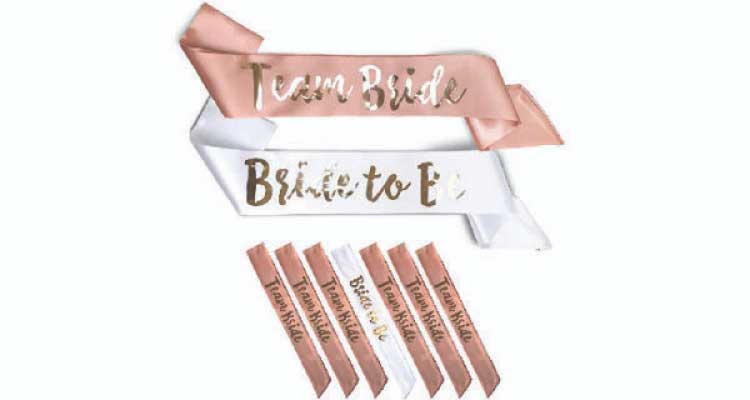 thank you presents for bridesmaids - sash